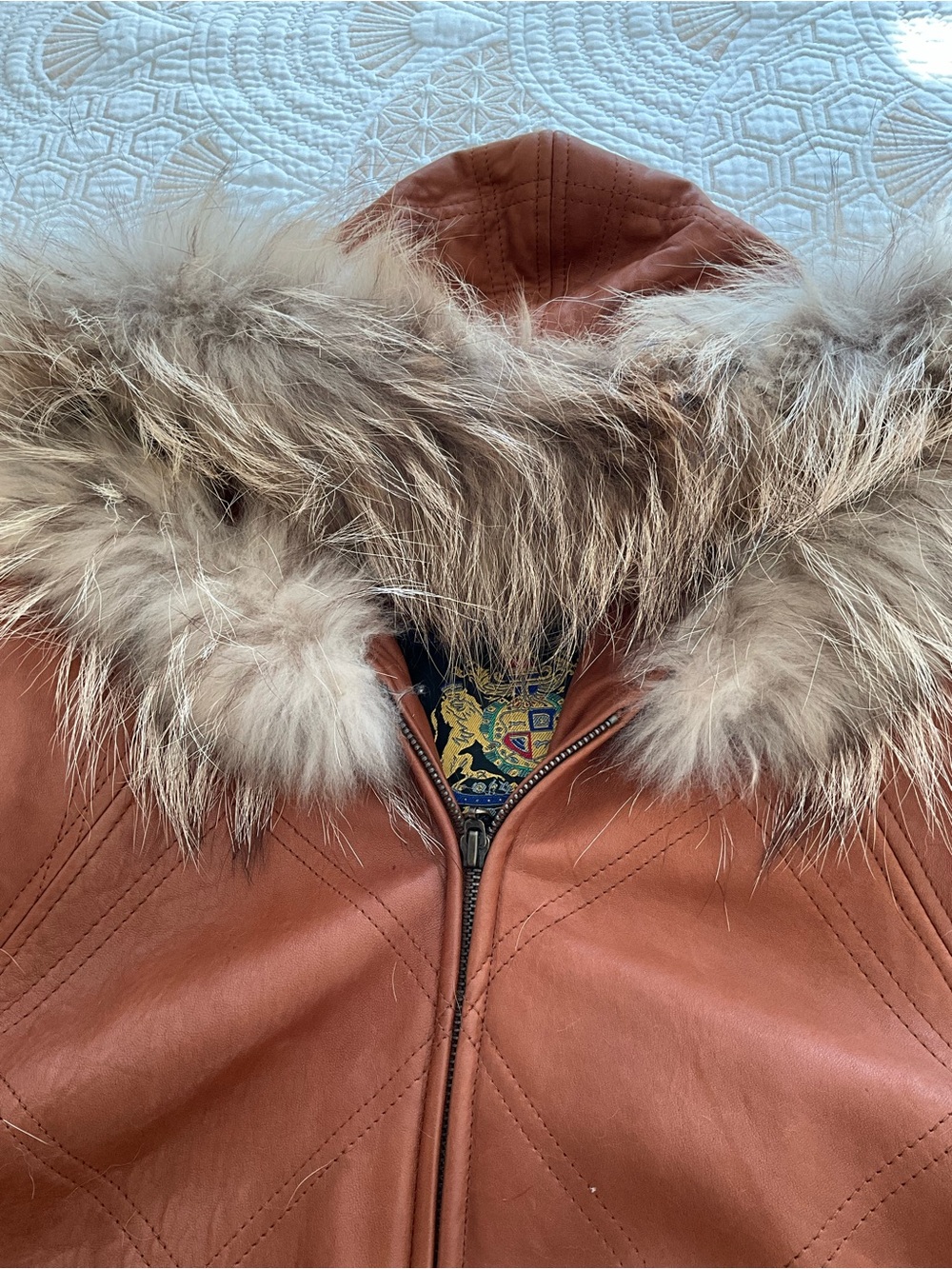 Vintage Leather Jacket by Saks - Picture 6 of 13